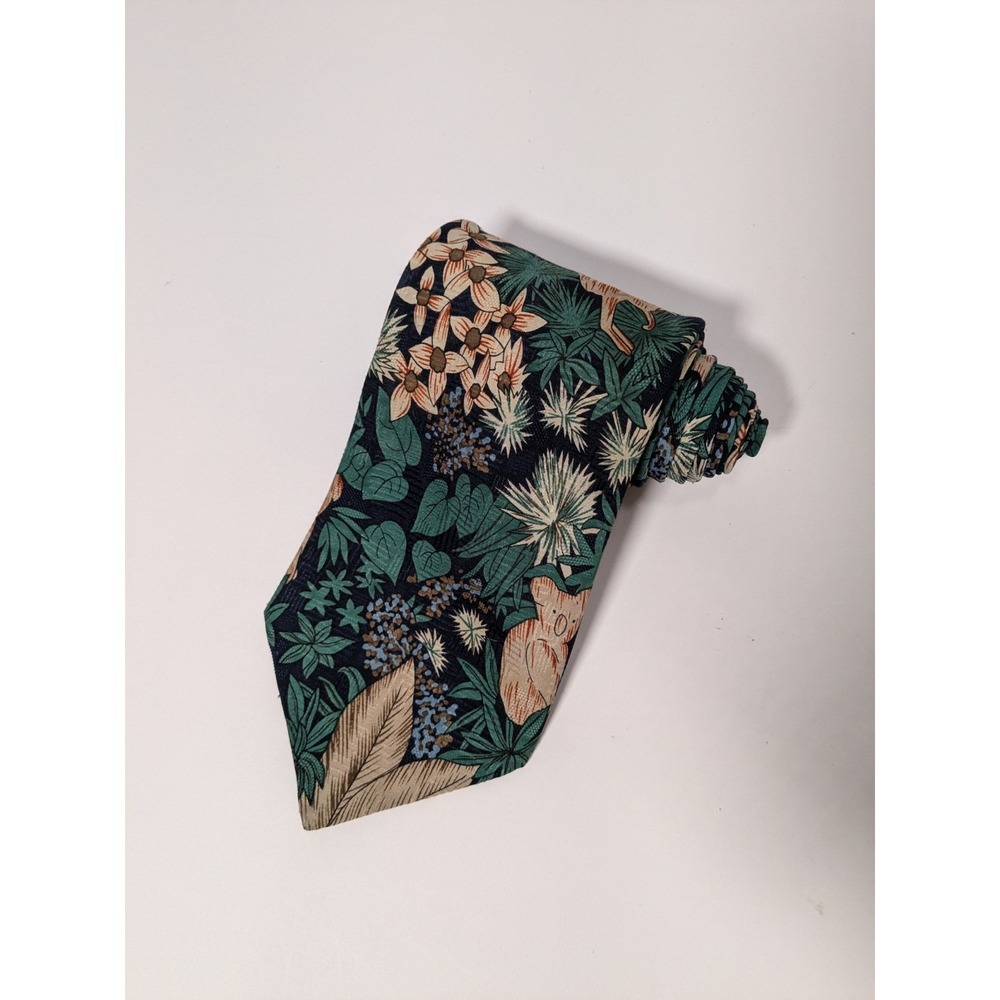 Address Australia By A.‎ Royale & Co. Kangaroo Floral Print Neck Tie  3.5" x 60"